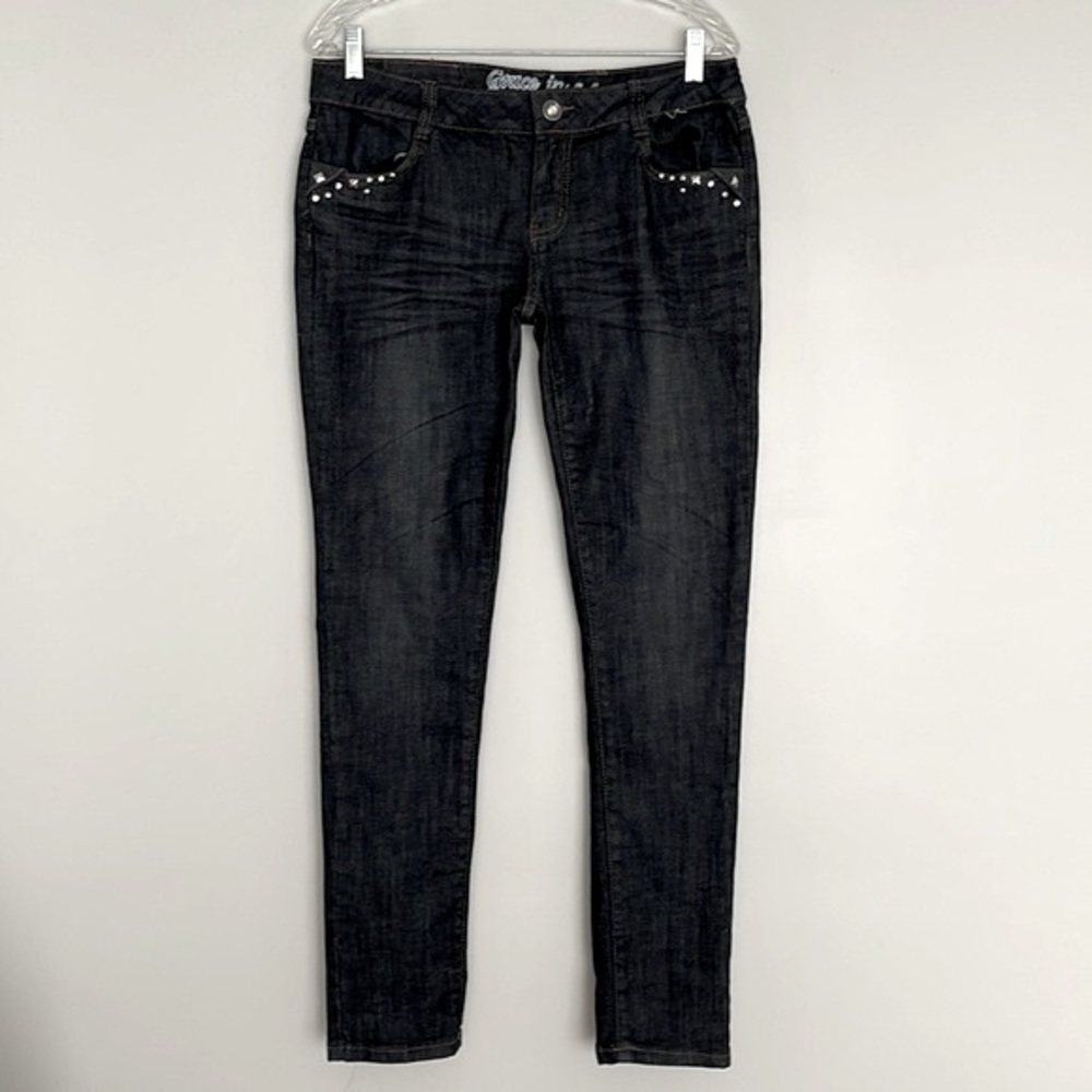 Grace in LA Embellished and Studded Womens Jeans Size 11